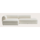 Canapé d'angle L 3,5 places avec chaise longue XL gauche et extrémité ouverte droite