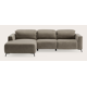 Canapé d'angle L 4,5 places avec chaise longue gauche