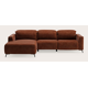Canapé d'angle L 4,5 places avec chaise longue gauche