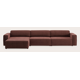 Canapé d'angle L 5 places avec chaise longue XL (long) gauche